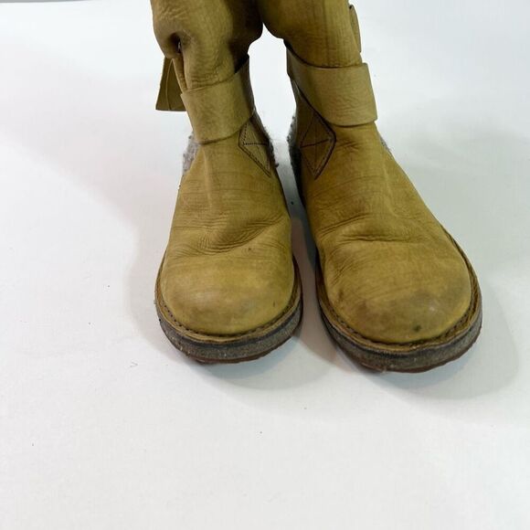 Sorel Winter Boots Womens 7 Brown Gray Chipahko Felt Lined Leather Snow Shoes - Picture 6 of 11